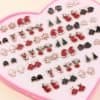 36pairs Christmas Pattern Earring Set