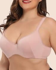 Plus Size Plain Bustier Bra