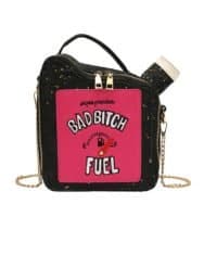 Oilcan Shaped Letter Embroidery Crossbody Bag - Image 3