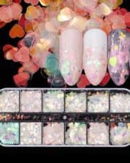 1Box Heart Butterfly Shpaed Sequin Nail Art Decoration - Image 4