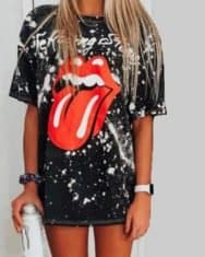 Splatter Paint Lip Print T-Shirt