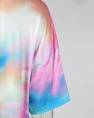 Tie Dye Lip Print T-Shirt Tunic - Image 5