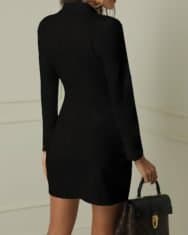 Double Breasted Long Sleeve Blazer Dress - Image 3