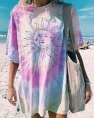 Moon & Sun Tie Dye T-Shirt - Image 3