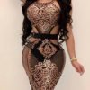 Cut Out Halter Bodycon Sequin Dress