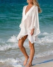 Plain Lace Bikini Cover Up - Image 3