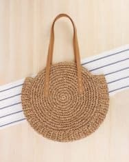 Boho Woven Straw Round Rattan Shoulder Bags - Image 4