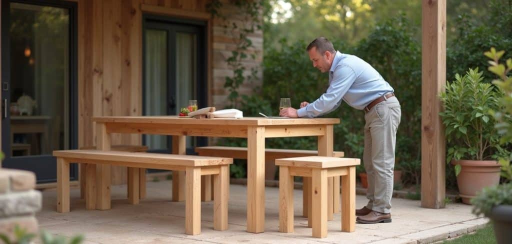 How to Build a Wooden Table with Matching Stools — step by step guide