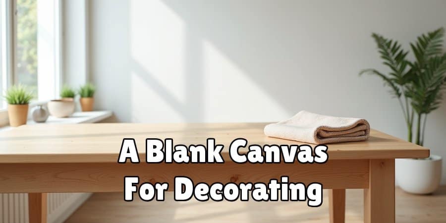 A Blank Canvas For Decorating