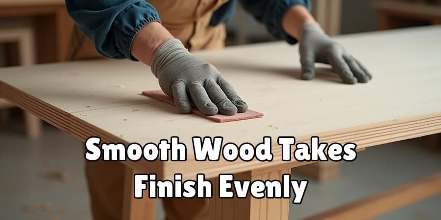 Smooth Wood Takes Finish Evenly