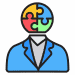 Icoon voor strategiespellen en expertspellen