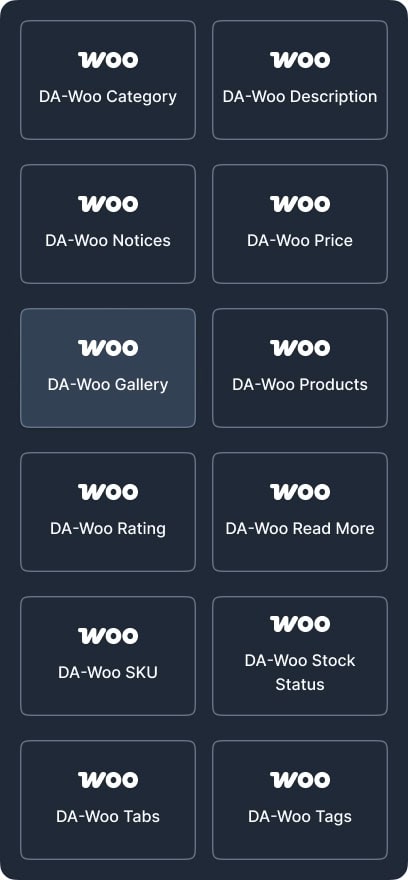 WooCommerce WIdgets in Elementor