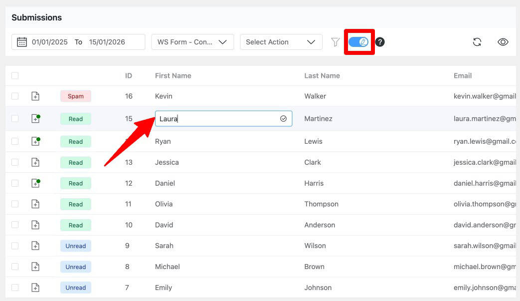 Form Vibes: Edit Form Data Fields Value