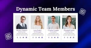 Dynamic Team Members with Dynific Addons for Elementor