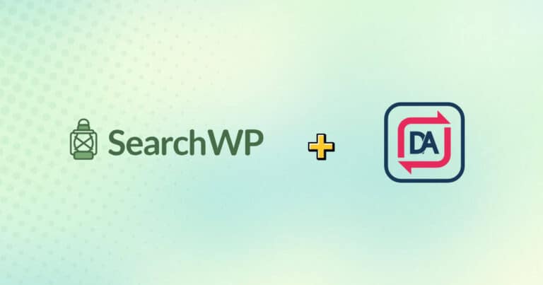 Dynific Addons For Elementor integration with SearchWP