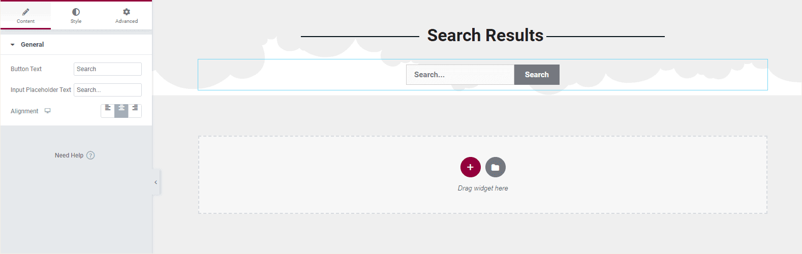 Add DA - Search Form in Dynific Addons for Elementor