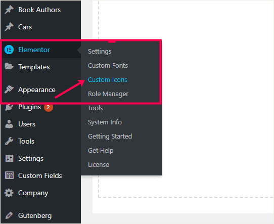Upload Custom Icons in Elementor