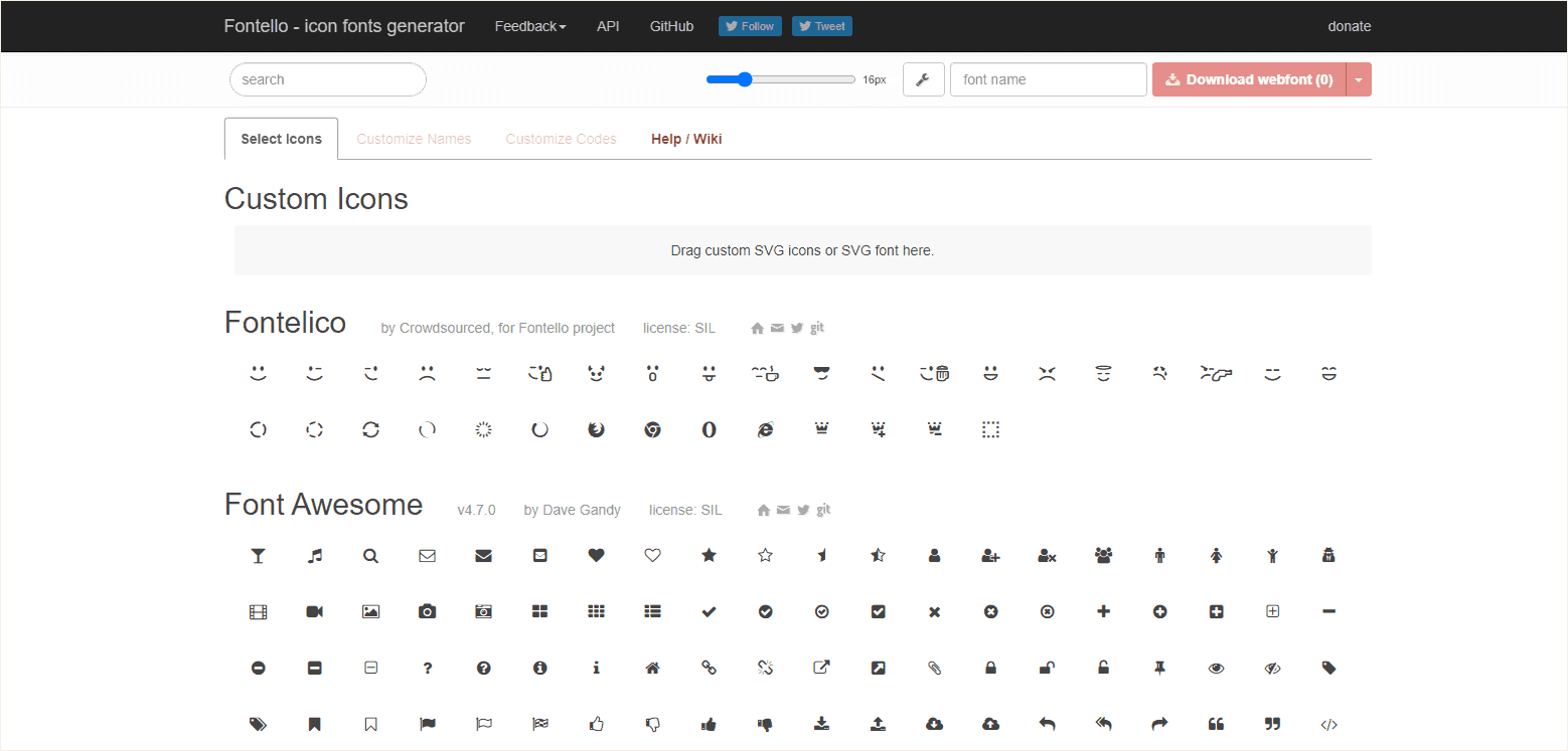 Custom Icons