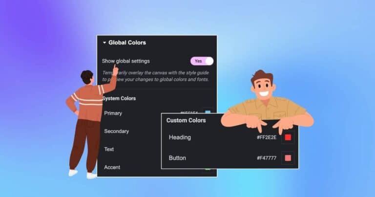 Global Colors in Elementor