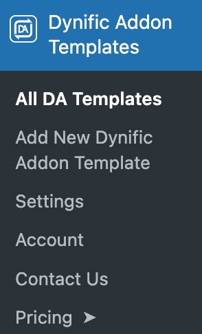 Add Template in Dynific Addon