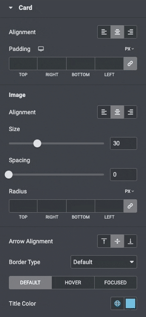 Timeline: Card Style Settings