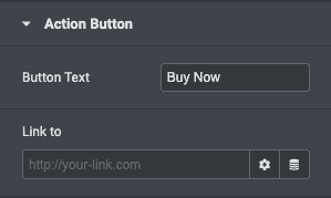 Flip Box: Action Button Settings