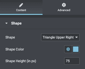 Shape Divider: Shape Settings