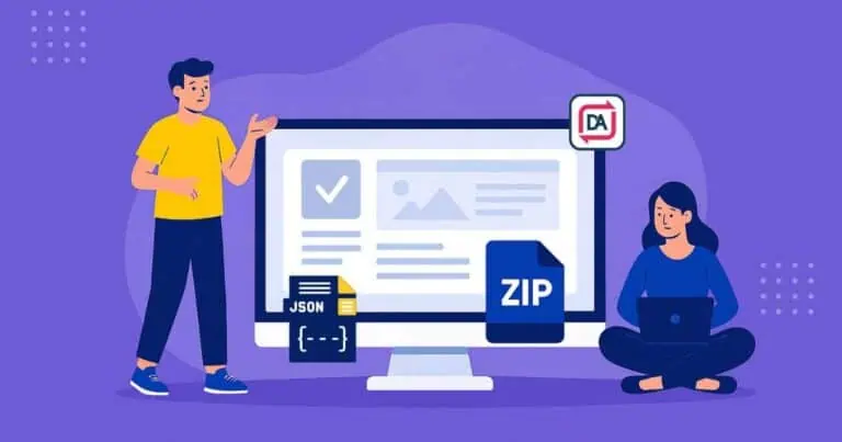 import and export Dynific Addons for Elementor templates