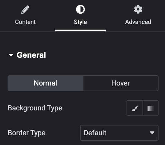 Advanced Button: General Style Settings(Normal)