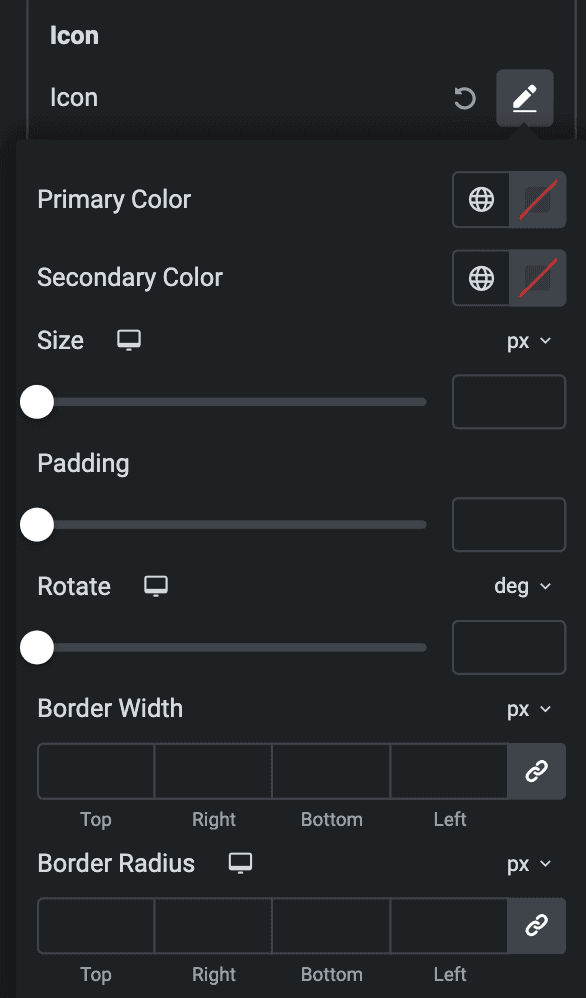 Advanced List: Icon Style Normal Settings(individual item)