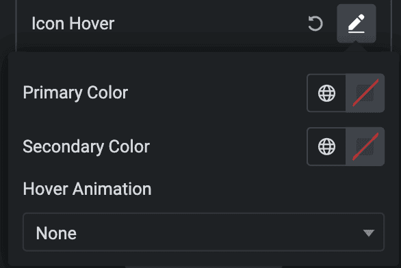 Advanced List: Icon Style Hover Settings(individual item)