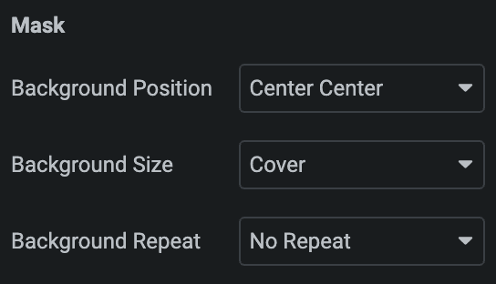 Video Box: Mask Style Settings