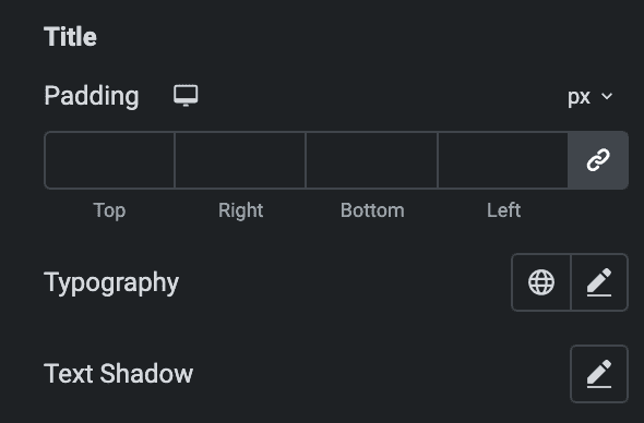 Advanced Button: Title Style Settings