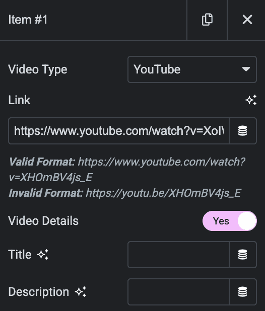 Video Gallery Content
