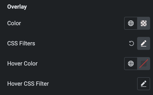 Call To Action: Overlay Style Settings