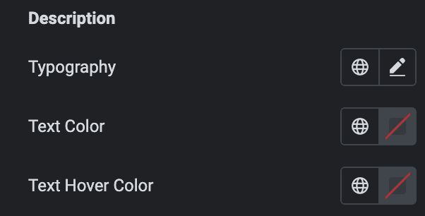 Coupon Code: Back Slide Description Style Settings