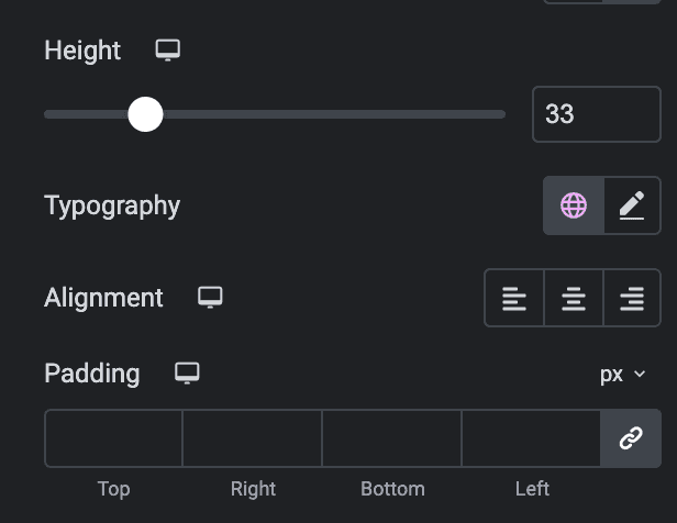 Comparison Table: Heading Style Settings