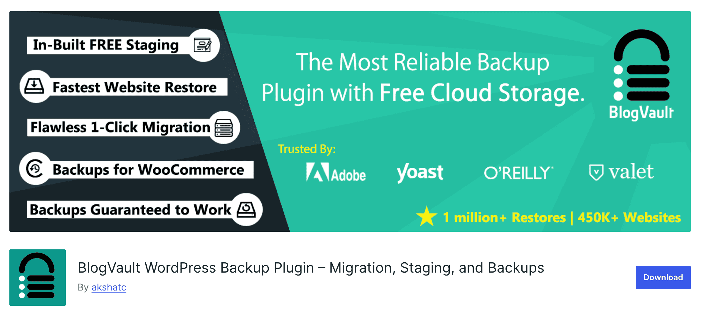BlogVault Backup & Migration Plugin