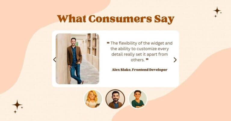 Testimonial Slider with Thumbnails in Elementor