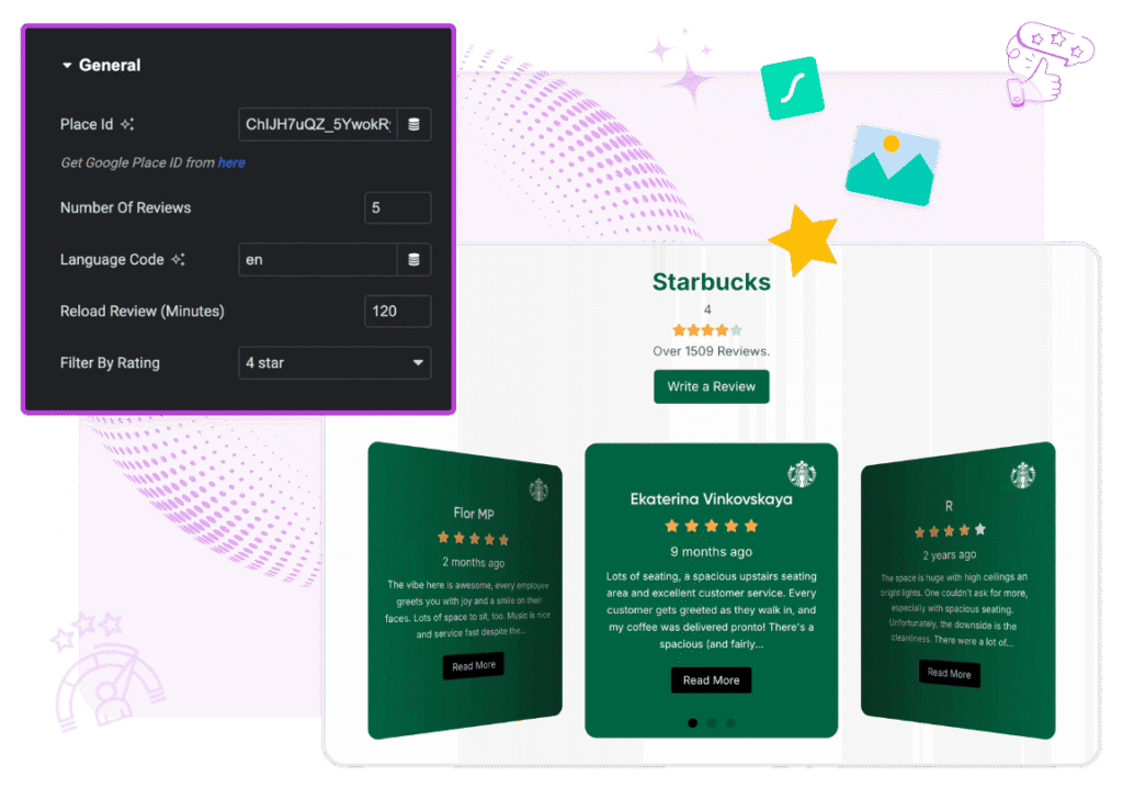 EAE google review demo SS