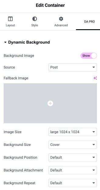 Dynamic Background Post Field
