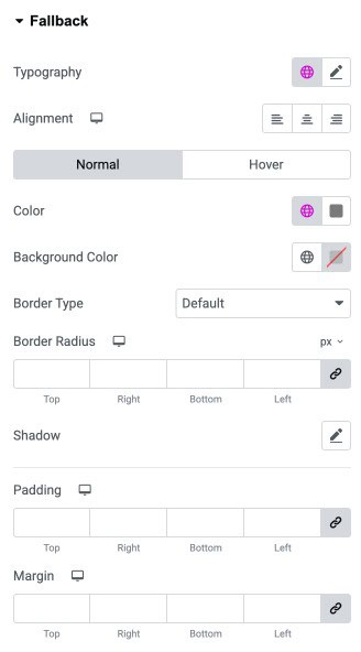 DA - ACF Fields V2 Fallback Style Settings