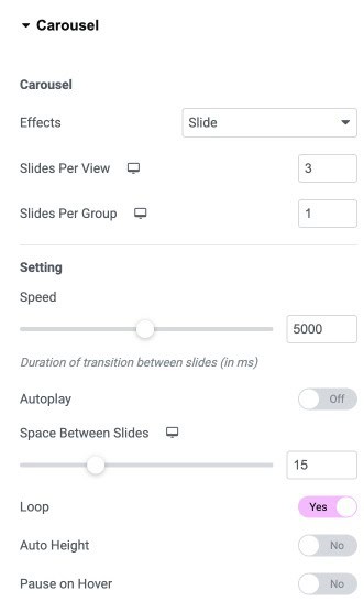 DA - ACF Flexible Content Carousel Settings