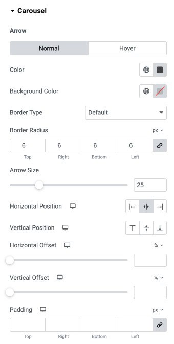 DA - ACF Repeater Carousel Style Settings