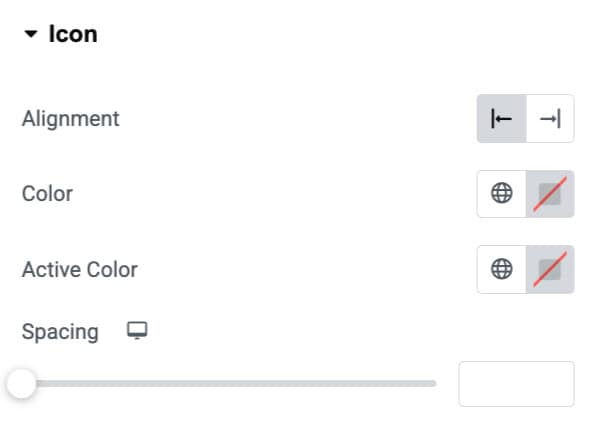 DA - ACF Repeater Accordion Icon Style Settings