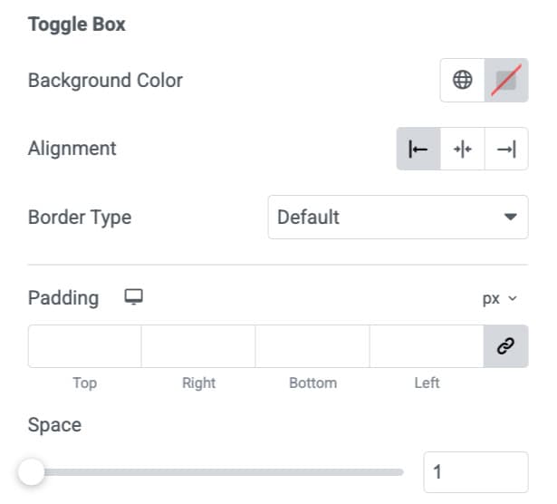 DA - ACF Repeater Toggle Box Style Settings