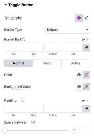 DA - ACF Repeater Toggle Button Style Settings