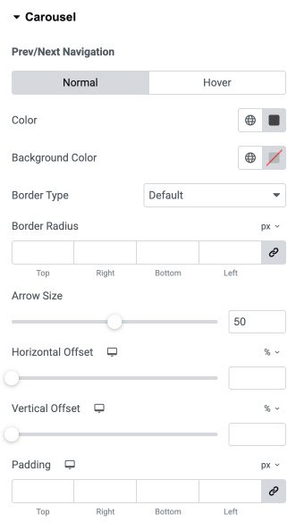 DA - Dynamic Map Carousel Style Settings