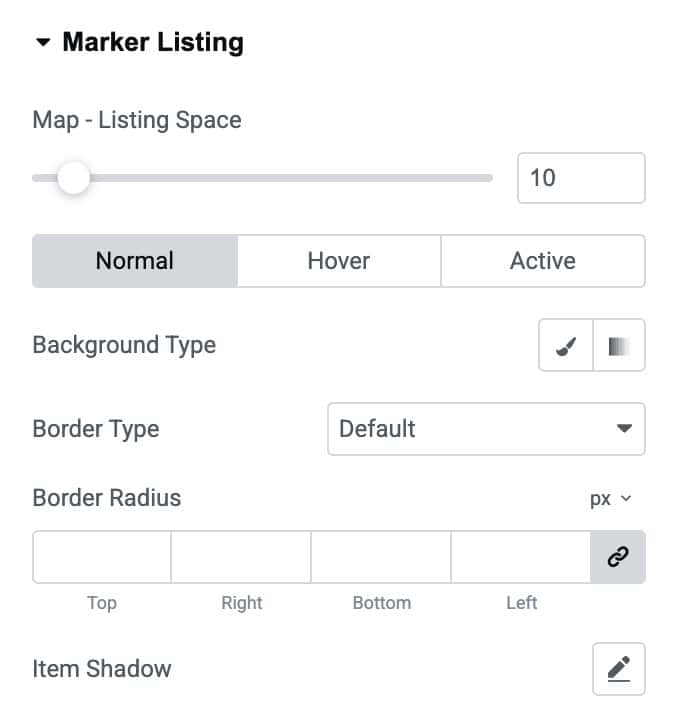 DA - Dynamic Map Marker Listing Style Settings