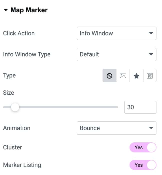DA - Dynamic Map Marker Settings
